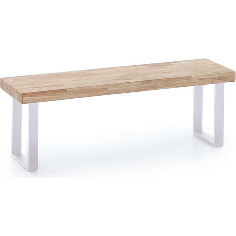 Banco Industrial Loft Roble nordish/blanco, 47cm(alto) 120cm(ancho) 34cm(fondo) (1/3)