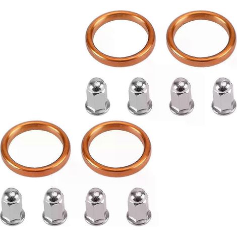 Compatible avec 4 joints d'échappement et 8 écrous de chapeau pour les modèles CB500, CB550, VF500/700/750 et VFR750/800. (1/5)