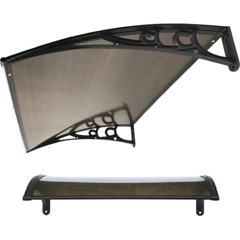 PENSILINA TETTOIA MODULABILE IN POLICARBONATO ALVEOLARE FUME L 150 X 100 CM ITALFROM (1/2)