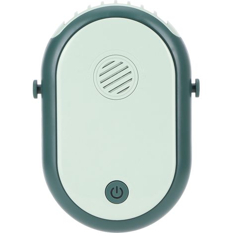 Ventilateur de bureau électrique à 3 vitesses, portable, à suspendre autour du cou, avec aromathérapie et chargement USB (vert) (1/5)