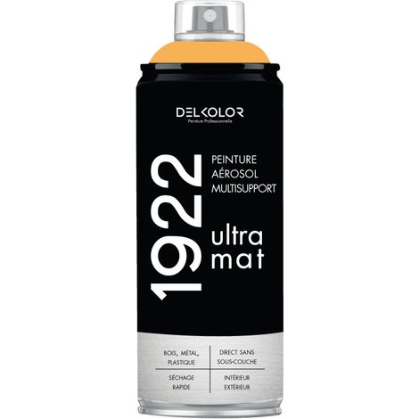 Delkolor 1922 peinture multi-support aérosol mat 400 ml Couleur: SAFRAN (1/2)