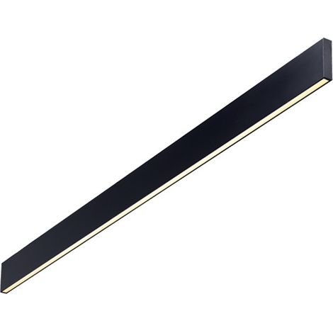 Applique Murale Décorative LED Intégrée Linéaire Noir, 3000K (1/2)