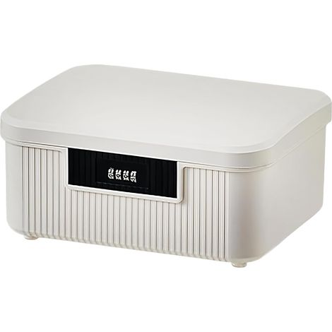 Boîte verrouillable à 2 niveaux, serrure à combinaison de 9 L, boîte à médicaments, boîte à médicaments, boîte à médicaments, petite boîte verrouillable pour médicaments, bonbons, objets de valeur (1/5)