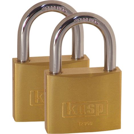 Kasp K12050D2 Vorhängeschloss 50 mm    Goldgelb Schlüsselschloss