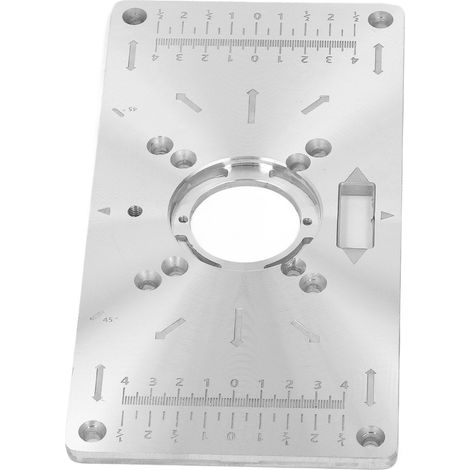 Ensemble de plaques d'insertion pour table de fraisage électrique à bois avec plateau rabattable pour machine à graver le bois (1/5)