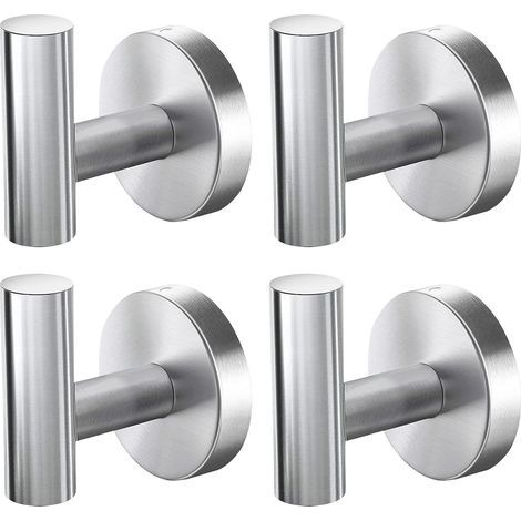 Steel Wall Hooks Rust Resistant Utility Rack 4 Pieces Metal (1/5)
