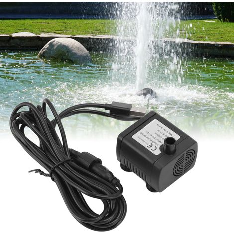 Mini Pompe à Eau DC 6‑12V pour Aquarium Fontaine avec Tête jusqu'à 200cm Facile à Installer (1/5)