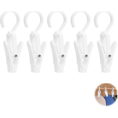 Tringle à rideaux télescopique blanche non perforée pour meuble de rangement de cuisine et de salle de bain, avec support à crochets et clips. (1/5)