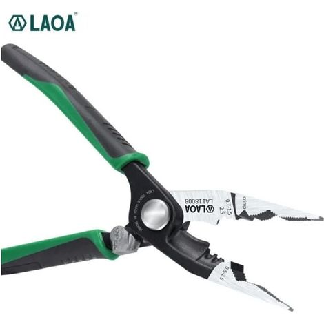 – Pince à bec, Pince plate, droit Pince a bec pointu Outils a main, multi-outils de 8 pouces, pinces combinées à nez aiguille, fonction avec fonction de verrouillage (1/4)