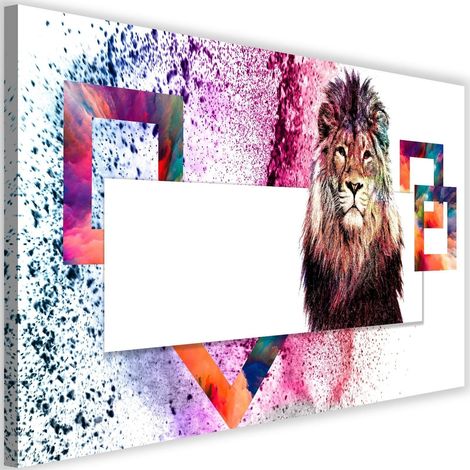 Tableau sur toile Animaux lions 60x40 (1/5)