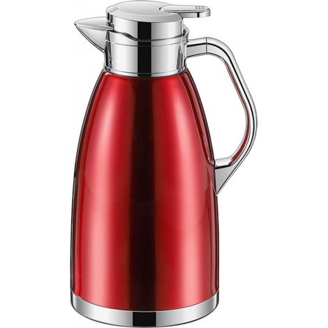 Bouteille isotherme grande capacité - Cafetière isotherme - Garde les boissons au chaud - Isolation 36 heures - Capacité 23 litres - Rouge (1/5)