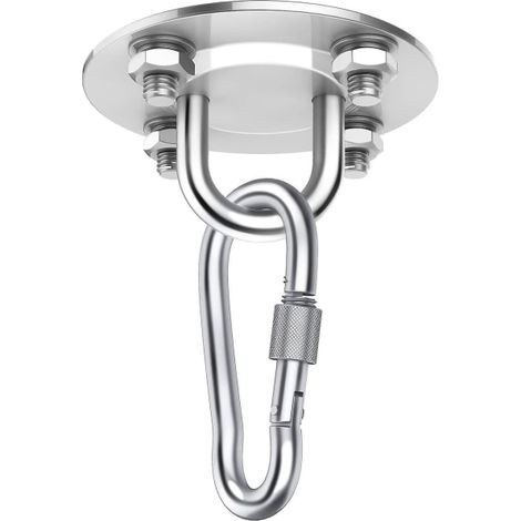 Filiyano – Support de plafond pour chaise suspendue, support en acier inoxydable de qualité supérieure jusqu'à 400 kg pour chaise suspendue, sac à (1/4)