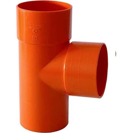 Derivazione 87.30° in pvc : Colore - Arancio, Diametro - 63 (1/2)