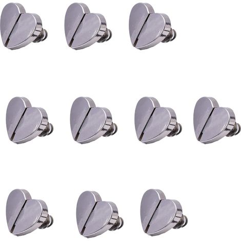 Lot de 10 paires d'aimants de fermeture à clips en forme de cœur pour rideaux d'intérieur et d'extérieur