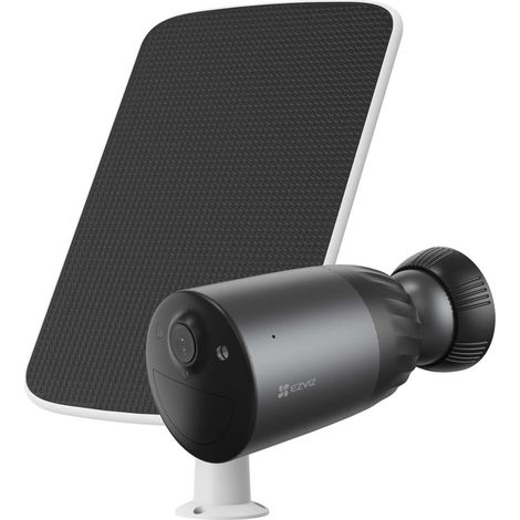 Ezviz – Caméra de surveillance intérieure/extérieure 4K – Résolution 3840x2160 – Vision nocturne – Alimentation par batterie rechargeable