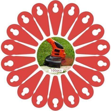 ALLIANDISLames de Tondeuse 100pcs Lame Coupe Bordure pour Jardin pelouse Tondeuse Accessoires (1/5)