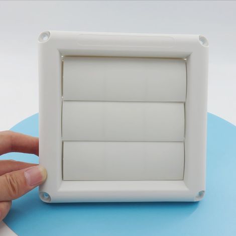 10 cm (4 Zoll) großes Lüftungsgitter aus Kunststoff, Klimaanlagenauslass, Außenwandlüftung mit beweglichen Lamellen (1/5)