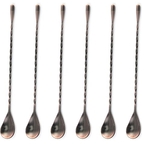 Cuillère À Cocktail - Acier Inoxydable - Forme Goutte - 30 cm - Pour Mélange Barman - 1 Pièce (1/5)