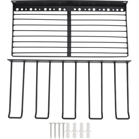 Rangement Électrique pour Outils avec Support de Perceuse à Grande Capacité, Étagère Murale Lourde pour Garage, Panneau de Rangement d'Outils 2 Niveaux - KZQ (1/5)