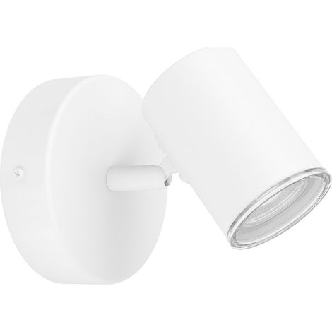 Faretti E Spot Moderno Consuma 1 Acciaio Bianco 1 Luce Gu10 Ip44 (1/2)