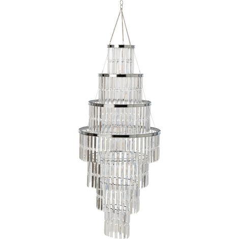 Abat-Jour Suspension Pampilles "Xenia" 146cm Transparent (1/3)