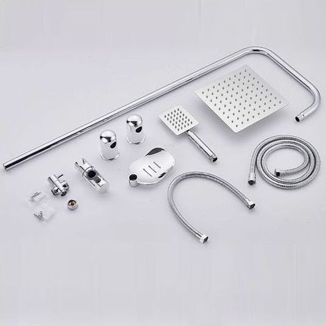 duschsaule messingkorper verchromtes duschsystem mit verstellbarer hohe (1/5)