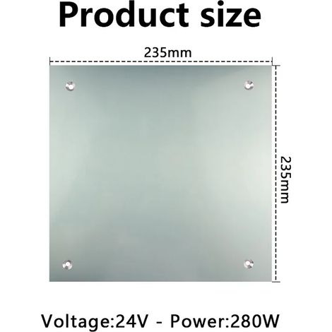 Plateforme d'impression 3D en aluminium avec lit chauffant et feuille PEI texturée double face pour CREALITY K1/K1C, installation facile, câble préinstallé, compatible PLA/ABS/TPU/PETG/Nylon - 235x235 (1/5)