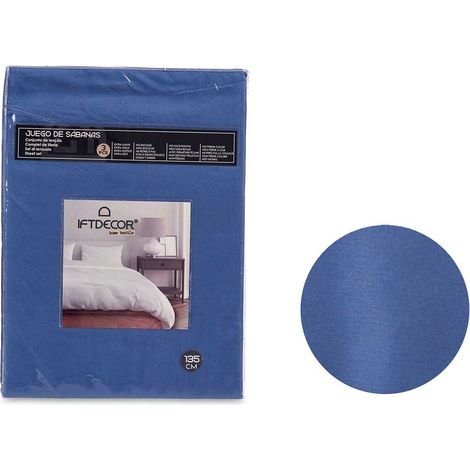 Bettwäsche-Set Gift Decor Blau Double size 3 Stücke