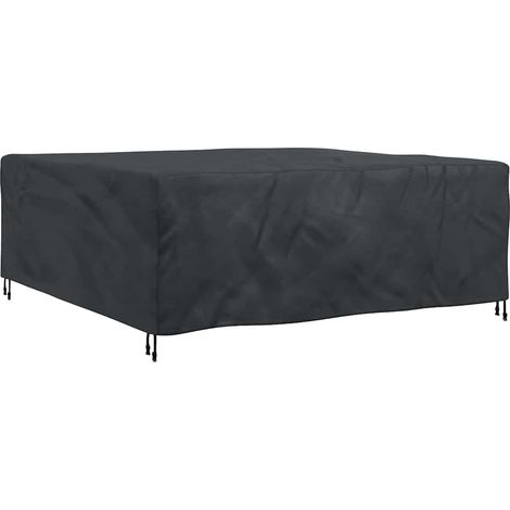 Housse pour mobilier d'extérieur Noir 200 x 200 x 90 cm 600D CFW41749 (1/4)