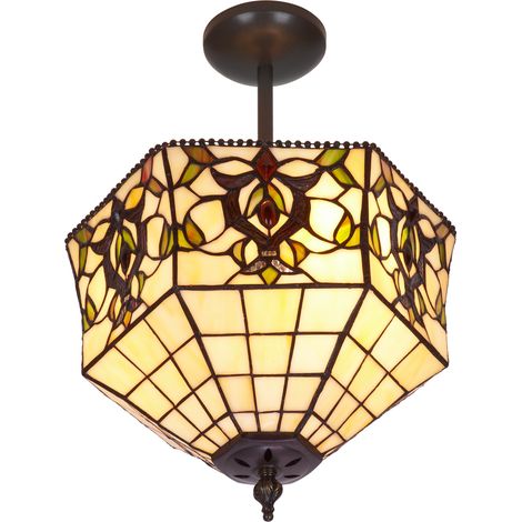 Deckenleuchte mit niedriger Decke und Bildschirm mit 30 cm Durchmesser der Hexa-Serie