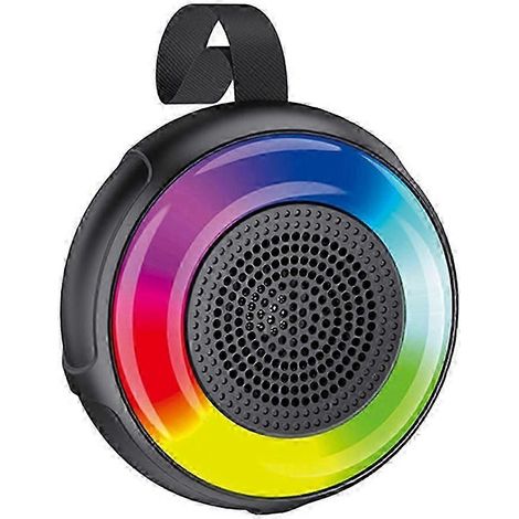 Mini enceinte Bluetooth sans fil portable RGB colorée avec caisson de basses et son surround pour PC, téléphone, TV et carte TF kns (1/5)