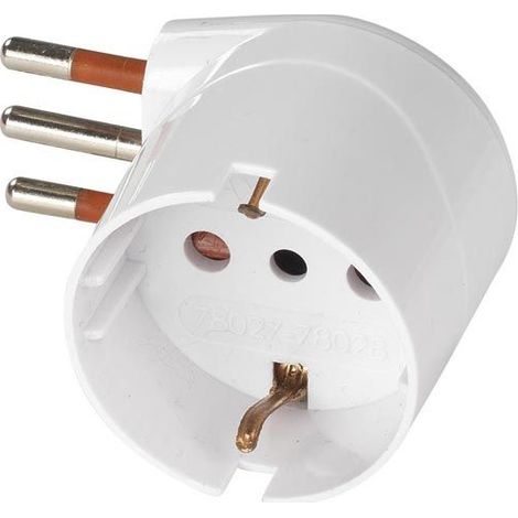 ROSI Adattatore Schuko Unika Bianco RS78027