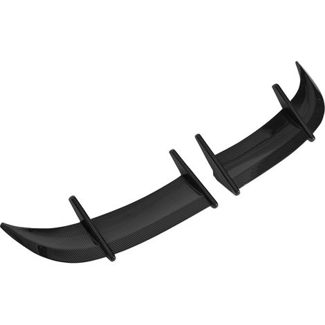 Lot de 2 ailerons de coffre arrière style AK pour voiture, réduisant la pression du vent, compatibles avec les modèles MK6, aspect fibre de carbone.