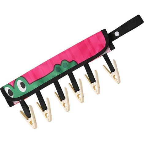 Cintres de voyage pliables,Séchoir À Soutiens-Gorge Portable Avec 6 Pinces - Séchoir à linge - pour chaussettes, sous-vêtements, serviettes, hôtel, voyage, déplacement professionnel, buanderie,salle(C (1/5)