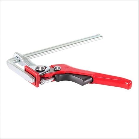 Serre-joint à levier rapide 160 mm – acier massif, force de serrage 220 kg, lot de 1 pièce pour atelier et bricolage (1/3)