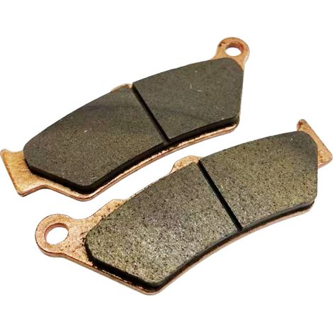 Brake pads for sintered front disc brakes of R1200GS/R1200RT motorcycles from 13 to 20 years old, copper-based brake pads.