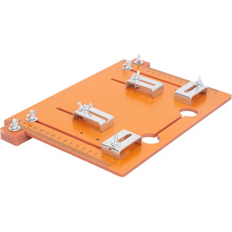 Base pour scie circulaire, rail de guidage en bois, outil de menuiserie, distance de coupe 50 mm, 2 pièces (1/5)