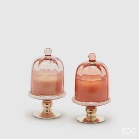 EDG, CANDELA PROFUMATA CON ALZATINA Ø9XH16CM 'OUD' ASSORTITA, NATALE, CASA