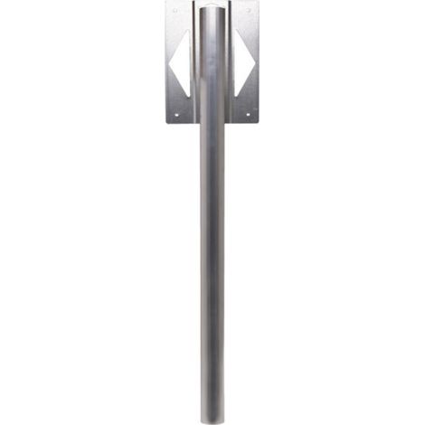 Elliptischer Aluminium-Fuß Anthrazitgrau