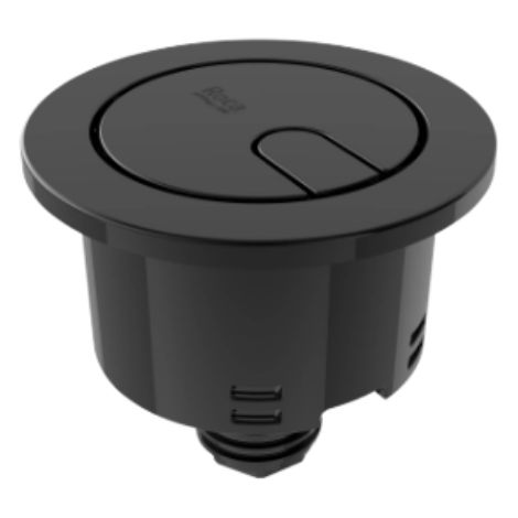 ROCA AH00112CNR Pulsador Doble Descarga Plus D8 Color Negro Titanio - ref: AH00112CNR