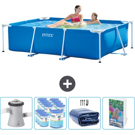 Intex Piscine Tubulaire Rectangulaire - 220x150x60 cm - 5-pièces SCB118 (1/5)