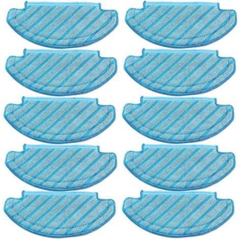 Lot de 10 serpillères pour Robot aspirateur Ecovacs Deebot Ozmo T8 AIVI T8 Max and T8 Series/ N8 Pro (1/5)