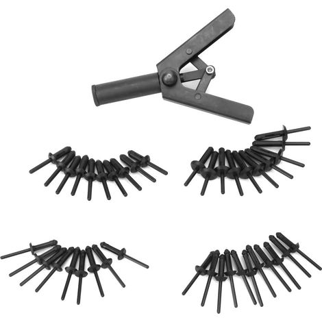 40Pcs Various Sizes Rivets 1Pcs Carbon Steel Ergonomic Design Poly Rivets (1/5)