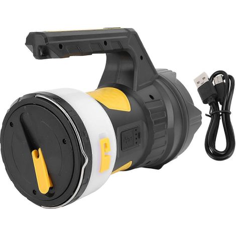 2-in-1-Campingtaschenlampe mit 6 Modi, wiederaufladbare Outdoor-Taschenlampe für Fische