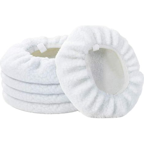 Lot de 5 tampons de polissage de 25 cm pour polisseuse de capot, lustreuse et cireuse pour voiture (1/5)
