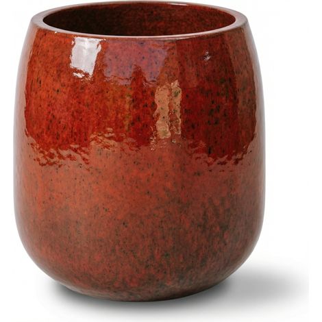 Keramik Blumentopf Socrate Frostfest & Handgefertigt - Für Innen & Außen - Stilvoller Pflanztopf 48 x 49 cm (1/5)