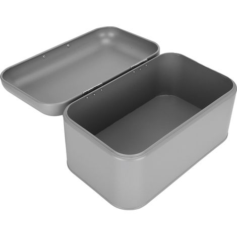 Boîte de Rangement pour Pain et Pâtisseries, Organisateur de Cuisine Gris pour Boulangerie