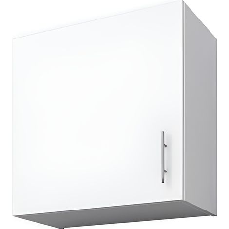 Hängeschrank Küche - 60x58x31 cm - Weiß matt - Minimalistisches Design - Praktischer Stauraum