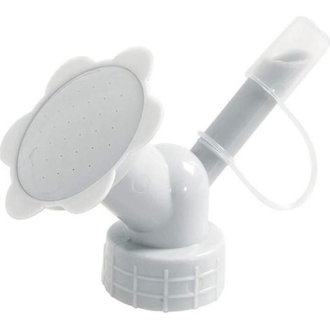 2 Pcs Bottle Cap Sprinkler, Plastic Double End Flower Watering Nozzle Head, Home Garden Sprinkler Accessories, for Indoor Seedlings, Plants,white (1/5)