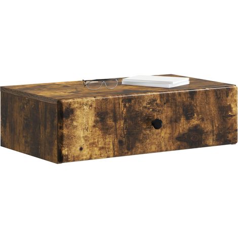 Maison Exclusive - Tavolino da Parete Laterale Rovere Fumo 59 x 34,5 x 17 cm